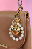 Sweetheart Pearl Bag Charm - Jess Lea Boutique
