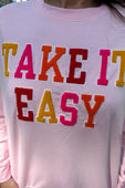 Take It Easy Patch Pullover - Jess Lea Boutique