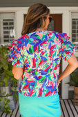 Talk Of The Tropics Ruffle Top - Jess Lea Boutique