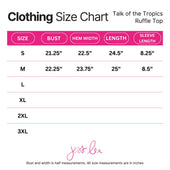 Talk Of The Tropics Ruffle Top - Jess Lea Boutique