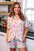 Timeless Petals Ruffle Pajama Set - Jess Lea Boutique