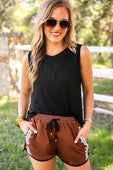Touchdown Drawstring Everyday Shorts - Jess Lea Boutique