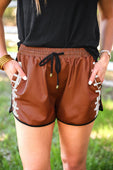 Touchdown Drawstring Everyday Shorts - Jess Lea Boutique