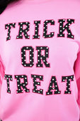 Trick or Treat Polka Dot Patch Pullover - Jess Lea Boutique