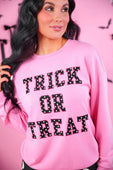 Trick or Treat Polka Dot Patch Pullover - Jess Lea Boutique