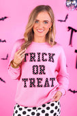 Trick or Treat Polka Dot Patch Pullover - Jess Lea Boutique