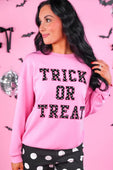 Trick or Treat Polka Dot Patch Pullover - Jess Lea Boutique
