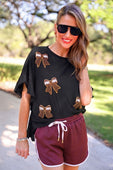 True Maroon Drawstring Everyday Shorts - Jess Lea Boutique