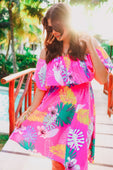 PREORDER-Truly Tropical Off The Shoulder Dress - Jess Lea Boutique