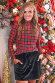Velvet Hour Skort- Black - Jess Lea Boutique