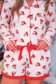 Vintage Santa Ruffle Pajama Set - Jess Lea Boutique