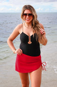 Walk On The Beach Skirt Coverup- Red - Jess Lea Boutique