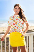 Weekend Waffle Tee- Fruit Salad - Jess Lea Boutique