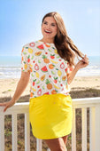 Weekend Waffle Tee- Fruit Salad - Jess Lea Boutique