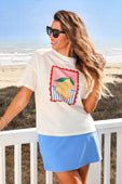 Weekend Waffle Tee- Lemon - Jess Lea Boutique