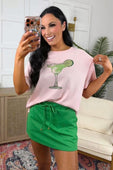 Weekend Waffle Tee- Margarita - Jess Lea Boutique