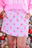 Whimsy Peppermint Skort - Jess Lea Boutique