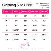 Wild Mix Ruffle Pajama Set - Jess Lea Boutique