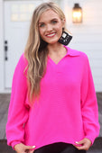 Zander Collared Sweater - Jess Lea Boutique