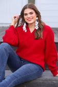 Zander Collared Sweater - Jess Lea Boutique