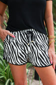 Zebra Essence Everyday Shorts - Jess Lea Boutique