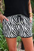 Zebra Essence Everyday Shorts - Jess Lea Boutique