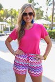 PREORDER-Zig Zag Zone Everyday Shorts - Jess Lea Boutique
