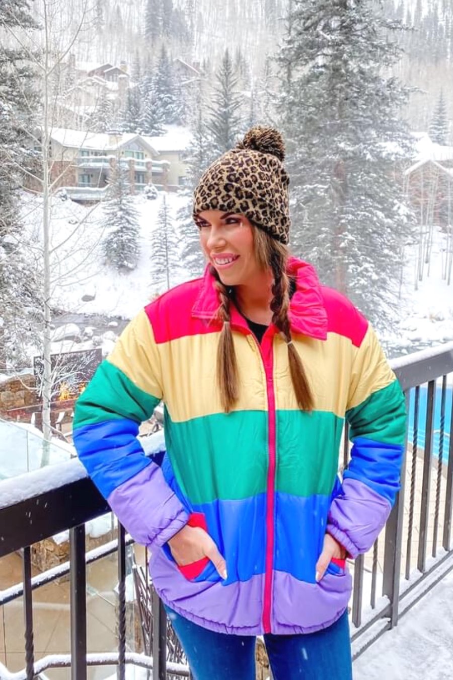 Adult Rainbow Puffer Jacket - Jess Lea Boutique