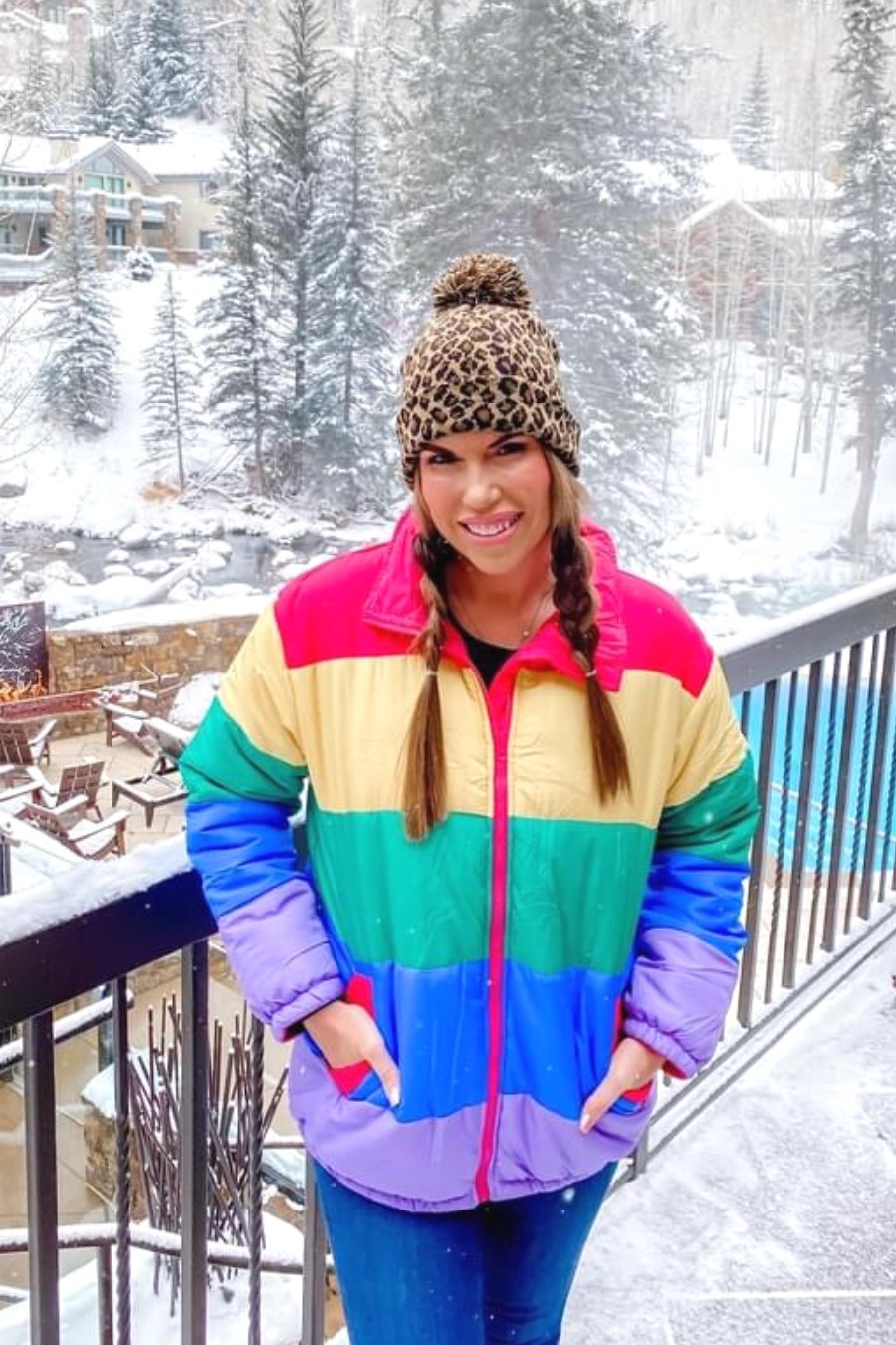 Adult Rainbow Puffer Jacket | Jess Lea Boutique