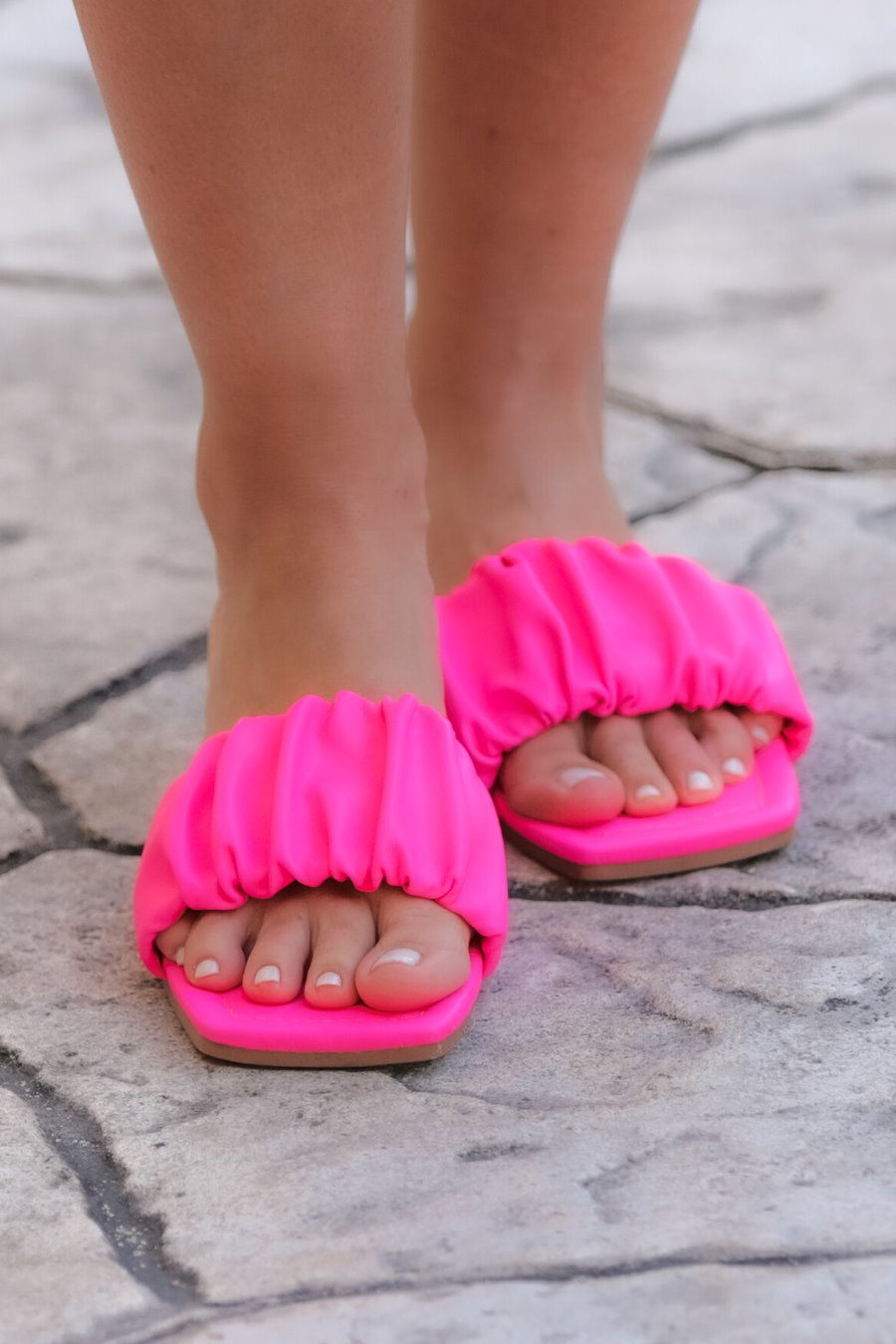 April Ruched Sandals