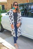 Ava Leopard Long Cardigan - Jess Lea Boutique