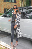 Ava Leopard Long Cardigan - Jess Lea Boutique