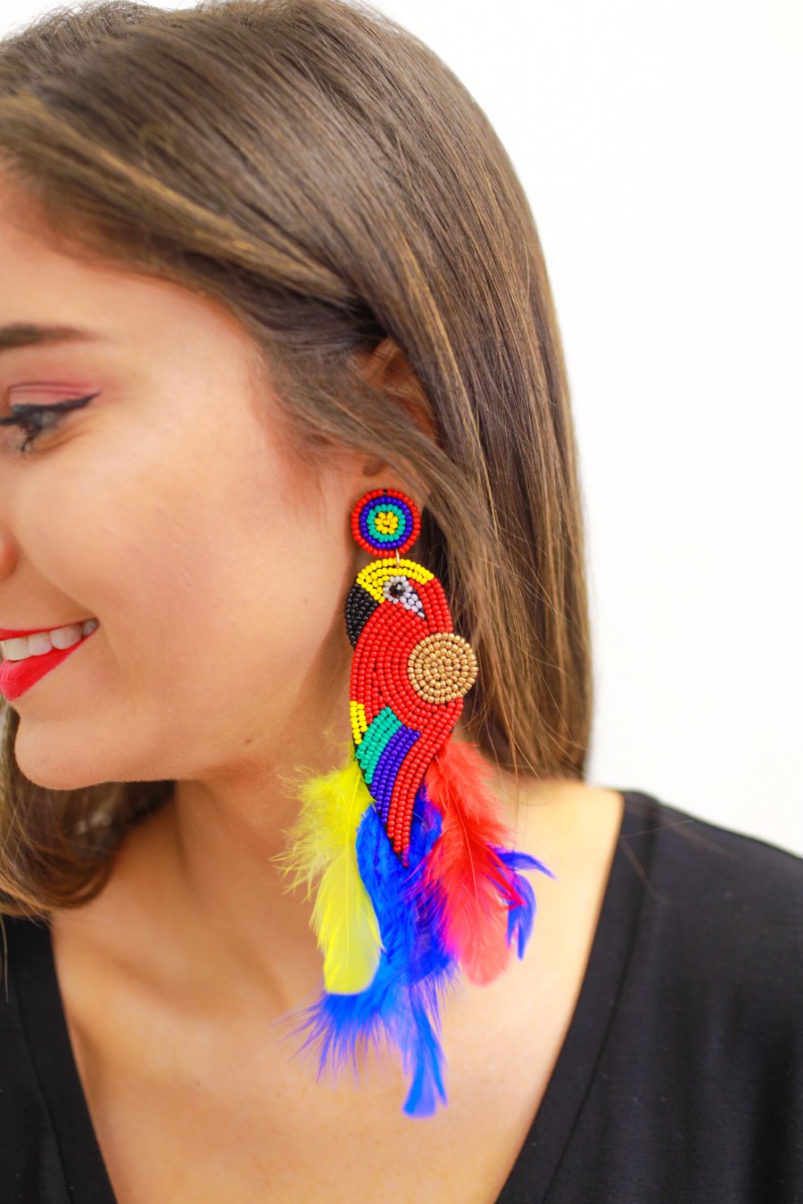 Back In Brazil Parrot Earrings - Jess Lea Boutique