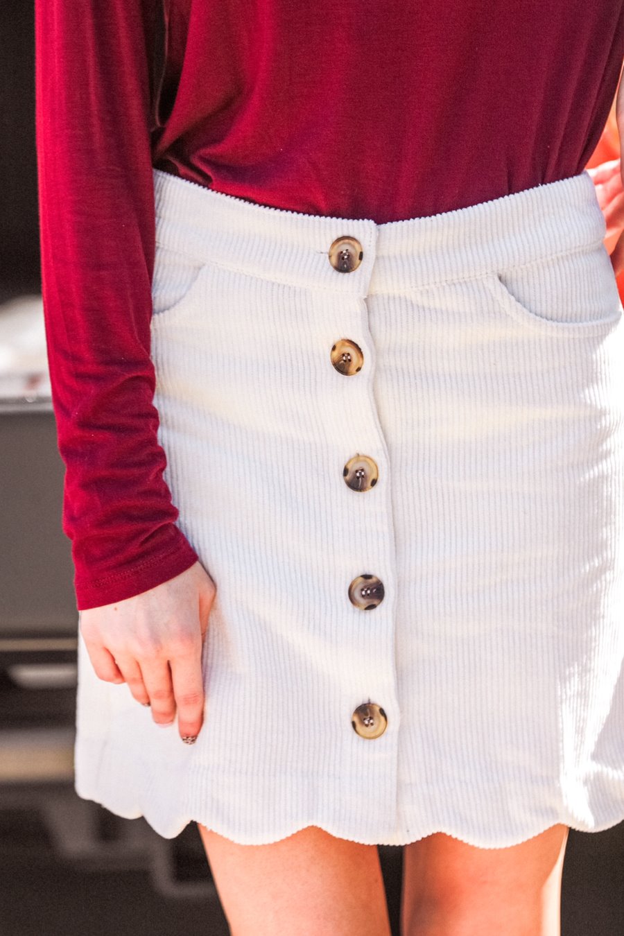 Bailey Button Skirt