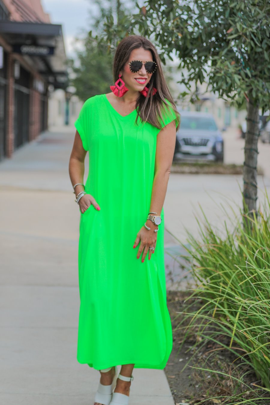 Beach Side Neon Maxi Dress Jess Lea Boutique