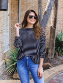 Brooke Boat Neck Top - Jess Lea Boutique