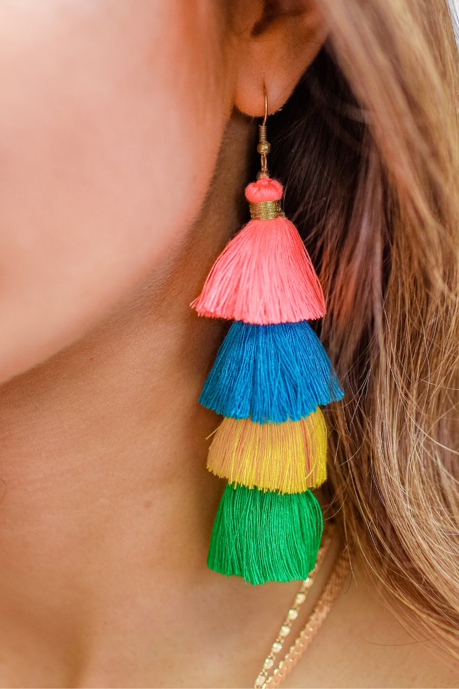 Cute tassel earrings on sale