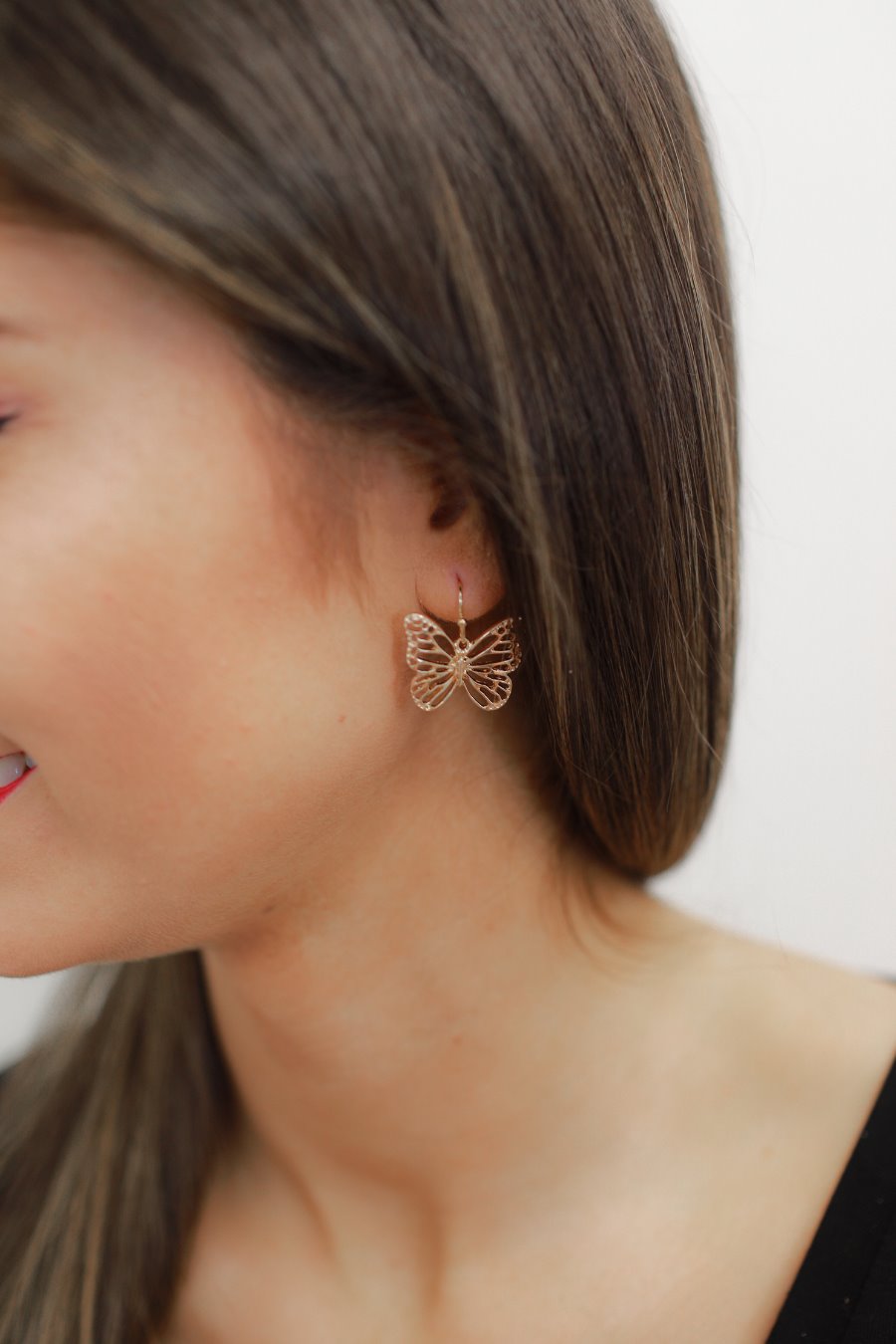 Butterfly Fly Away Drop Earrings - Jess Lea Boutique