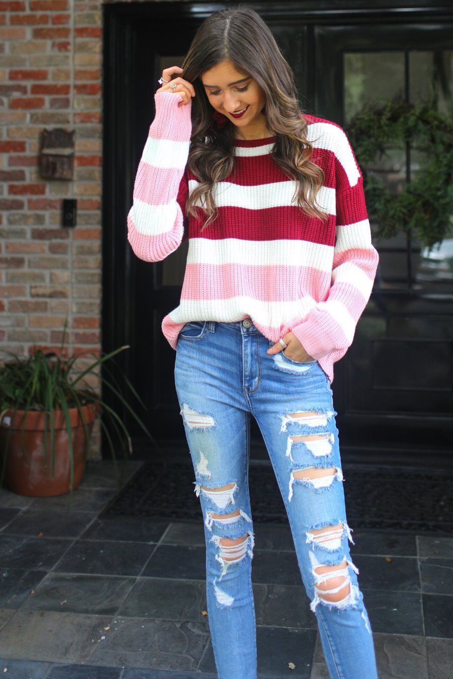 Carrie Colorblock Sweater - Jess Lea Boutique
