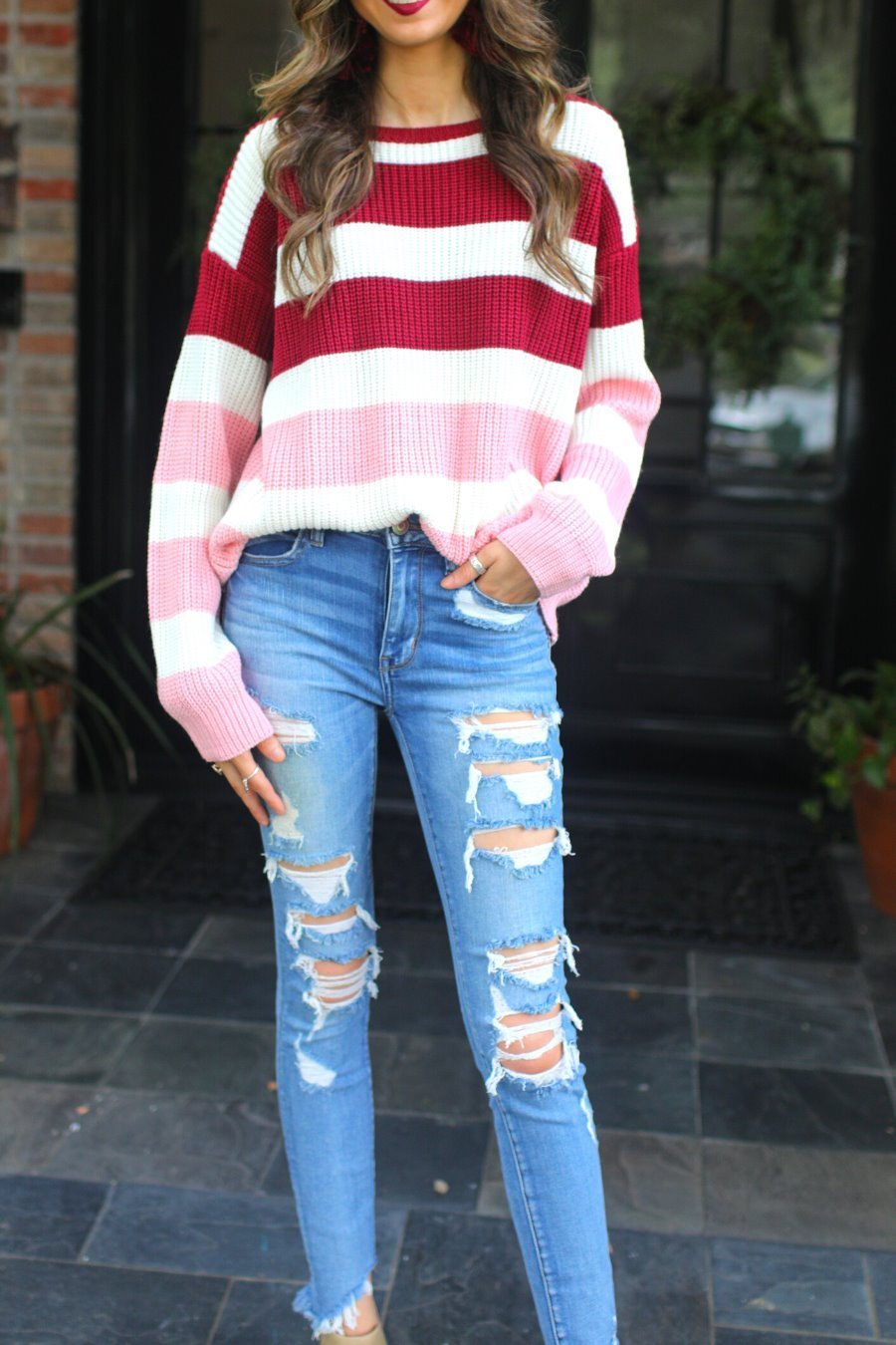 Carrie Colorblock Sweater - Jess Lea Boutique