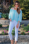 Charlotte Cold Shoulder Top - Jess Lea Boutique