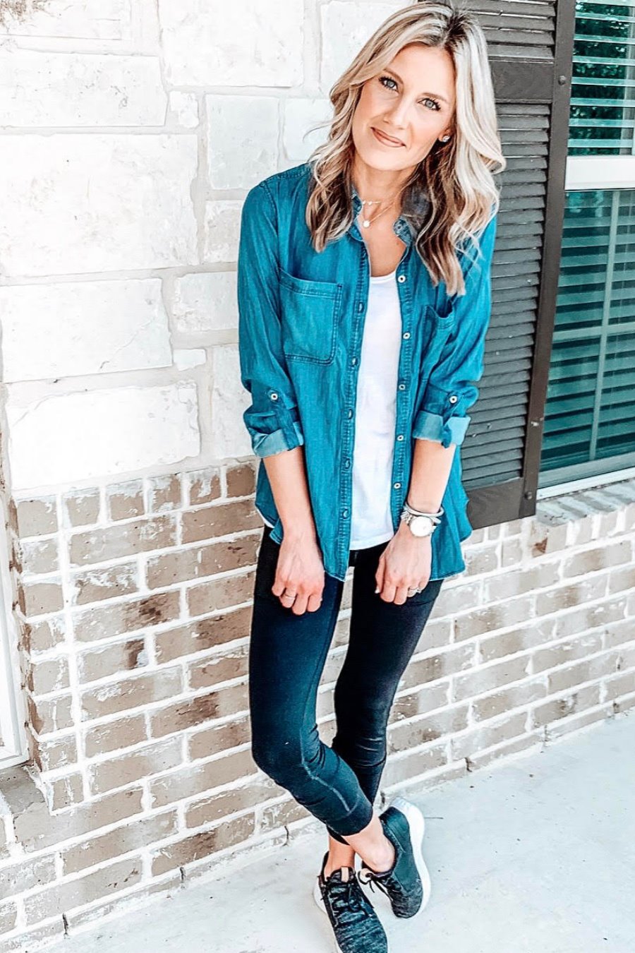 Chic Chambray Top