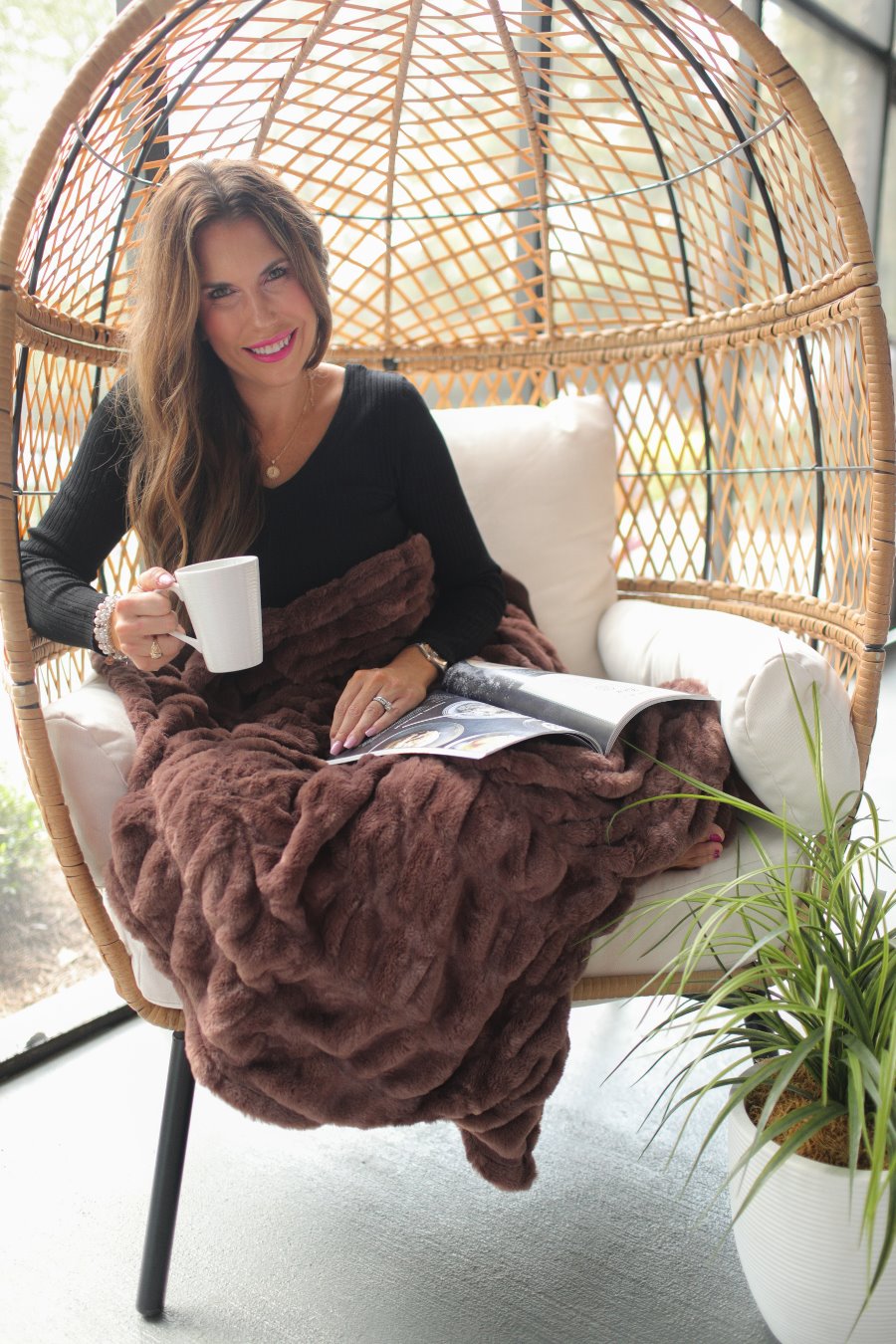 Chilly Days Faux Fur Blanket - Jess Lea Boutique