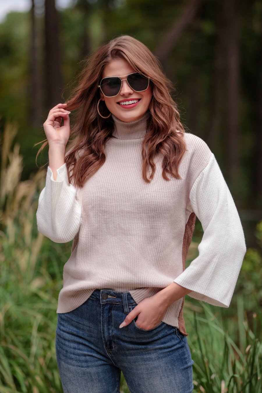 Cold Brew Color Block Sweater - Jess Lea Boutique
