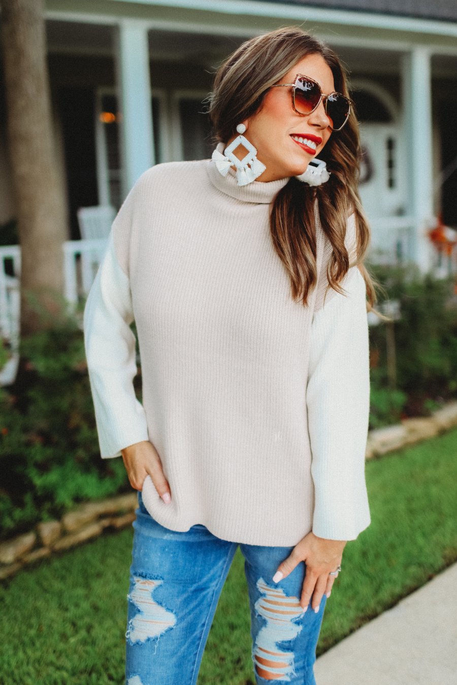 Cold Brew Color Block Sweater-PREORDER