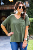 Dean Short Sleeve Pocket Tee - Jess Lea Boutique