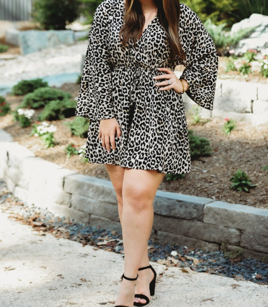 Dixie Leopard Tassel Dress - Jess Lea Boutique