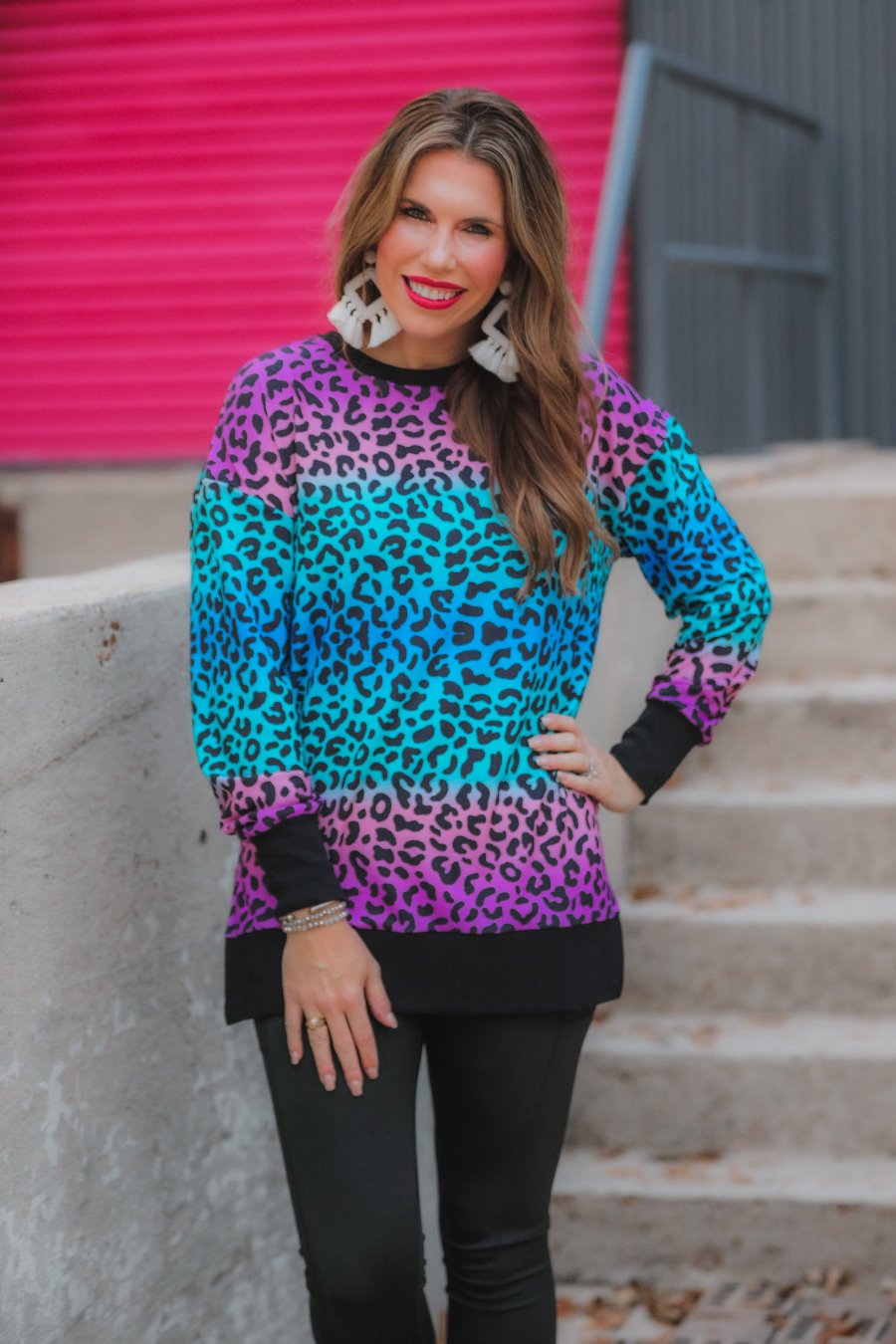 Dream In Color Leopard Everyday Tunic - Jess Lea Boutique