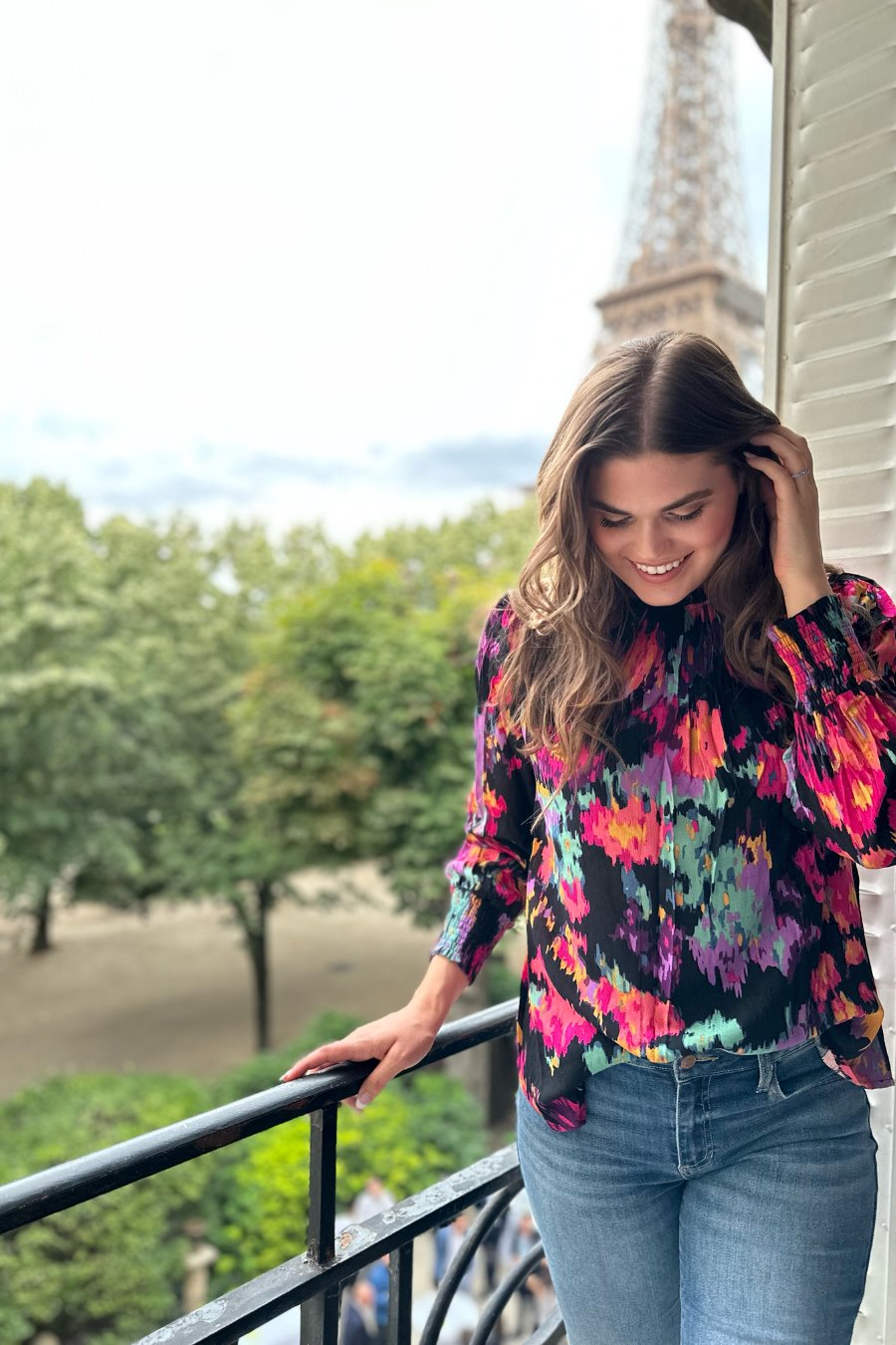 Easy To Love Watercolor Blouse