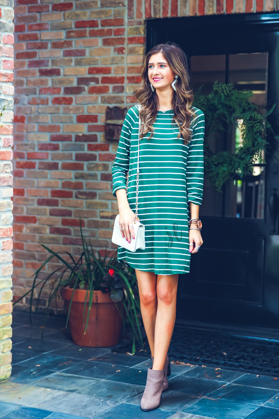Emily 3/4 Sleeve Dress - Jess Lea Boutique